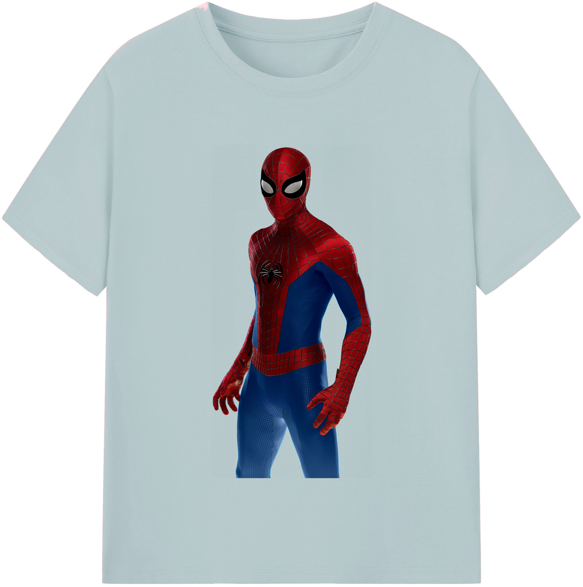 （画像用） Spider Man スパイダーマン 綿100％半袖Tシャツ（フロントプリント）
